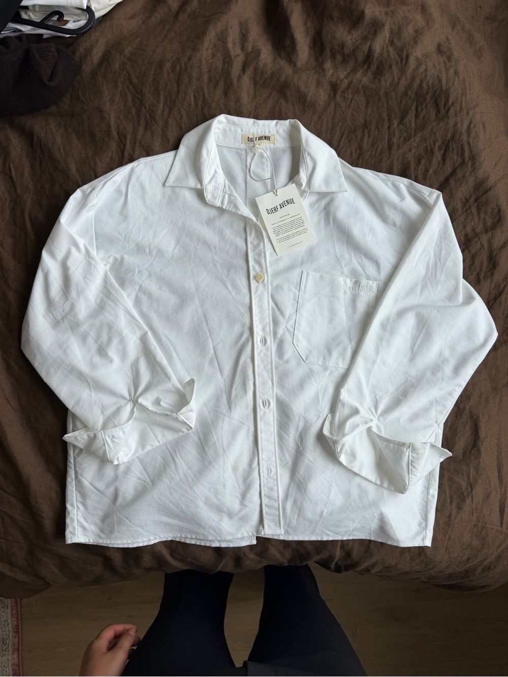 Djerf Avenue breezy shirt, XS brand new
